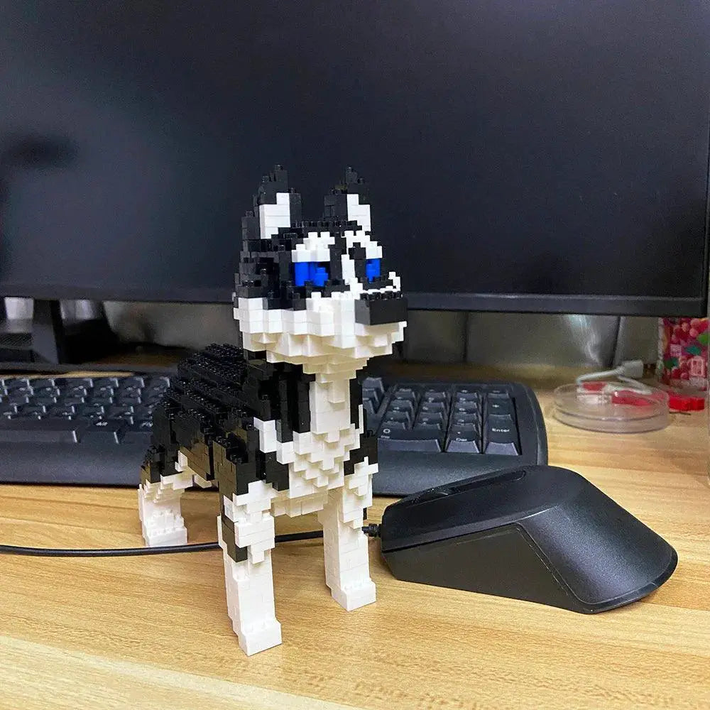 Dog Model Building Block Set For Creative Fun And Learning