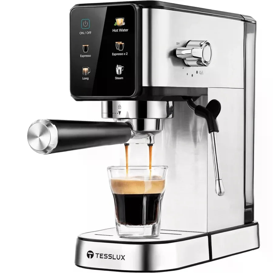 Espresso Machine With Dual Boiler, LCD Touch Control & Milk Frother — product view 1