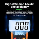 VS830L Digital Multimeter AC/DC Voltage Current Tester 1999 Counts Resistance Diode Continuity Battery Test Backlit LCD