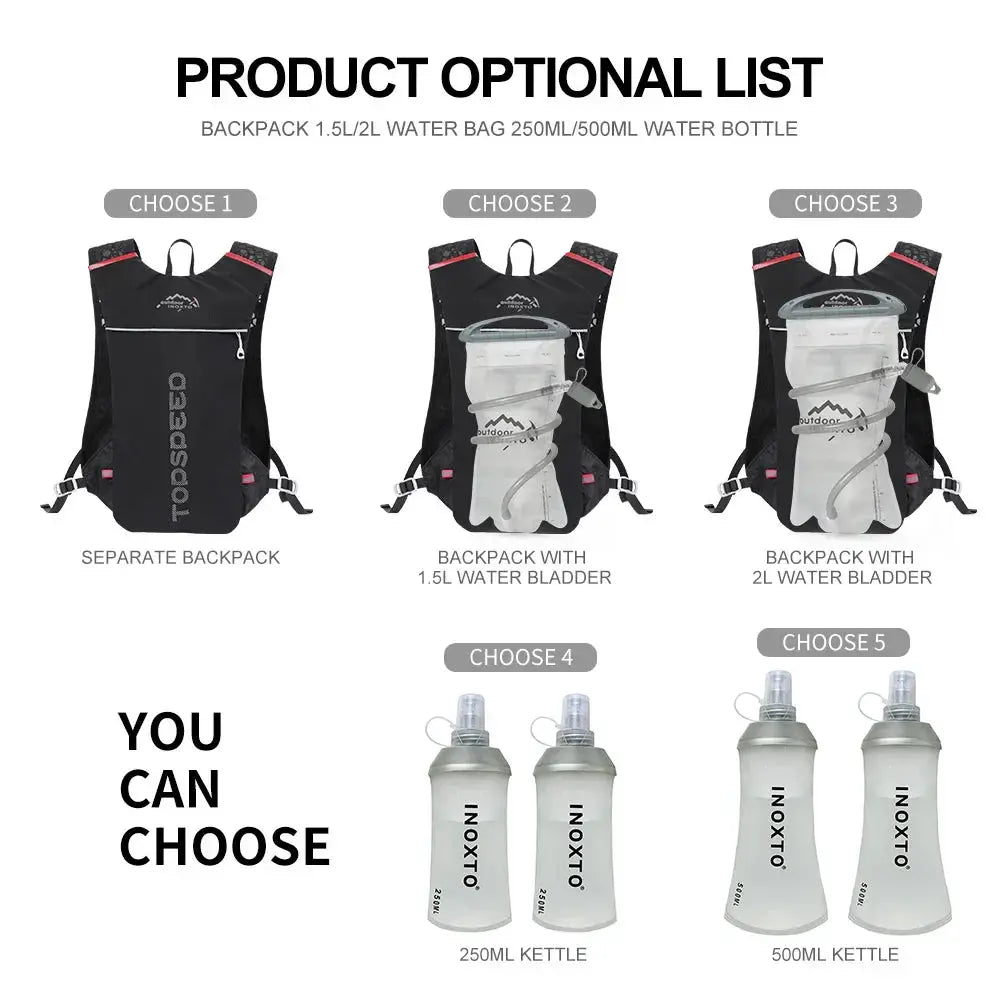 Ultra Lightweight INOXTO 5L Trail Running Hydration Vest