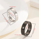 Couple Rings - Luminescent Stainless Steel Set