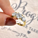 Anniversary Moissanite Ring For Couples