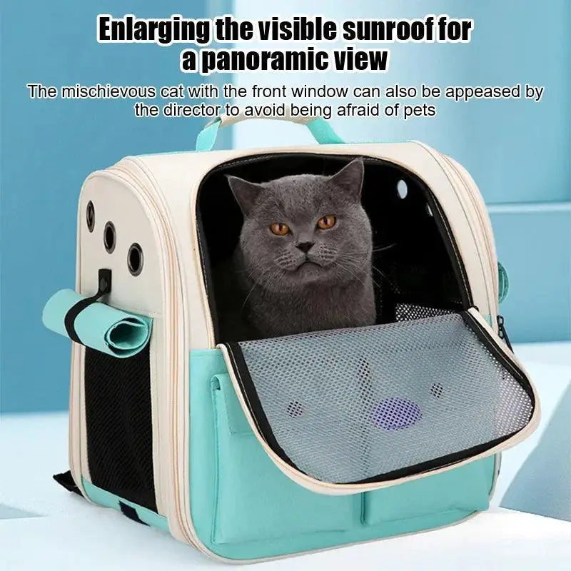 PawTrail Cat Carrier Backpack Pro Ventilated Outdoor Travel