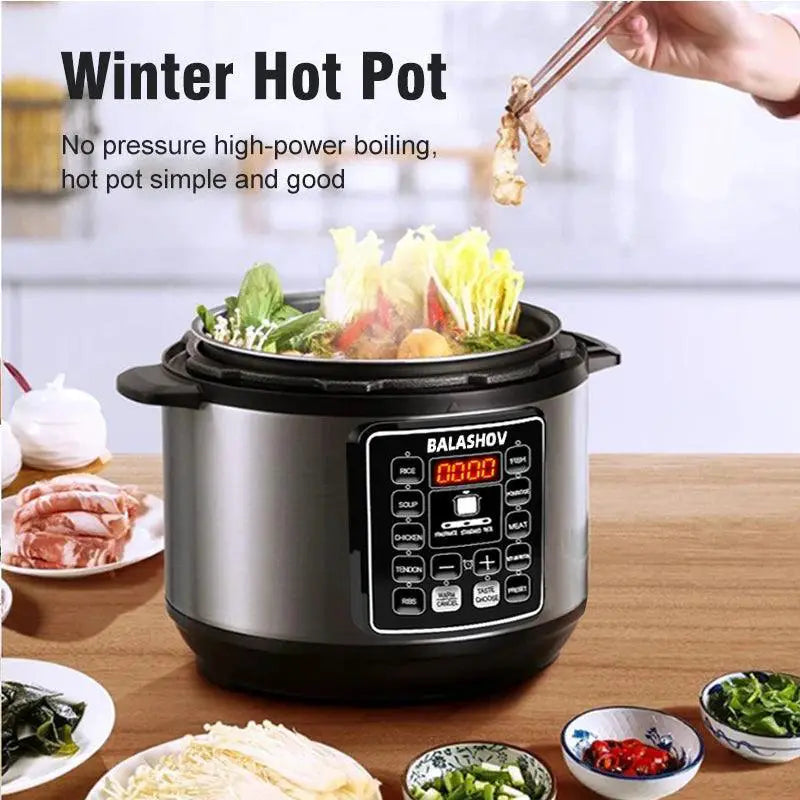 5L Electric Pressure Cooker - 9-in-1 Instant Pot for Meals