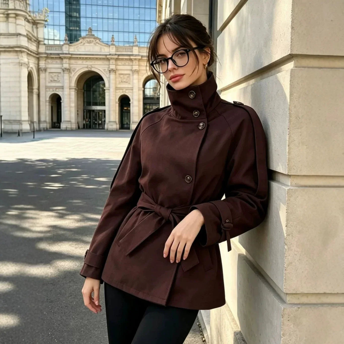 Lace Brown Fashion Jacket