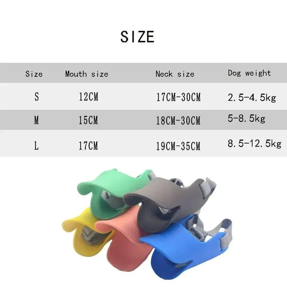 Silicone Duck Dog Muzzle Anti Bite Barking Stop Accessory