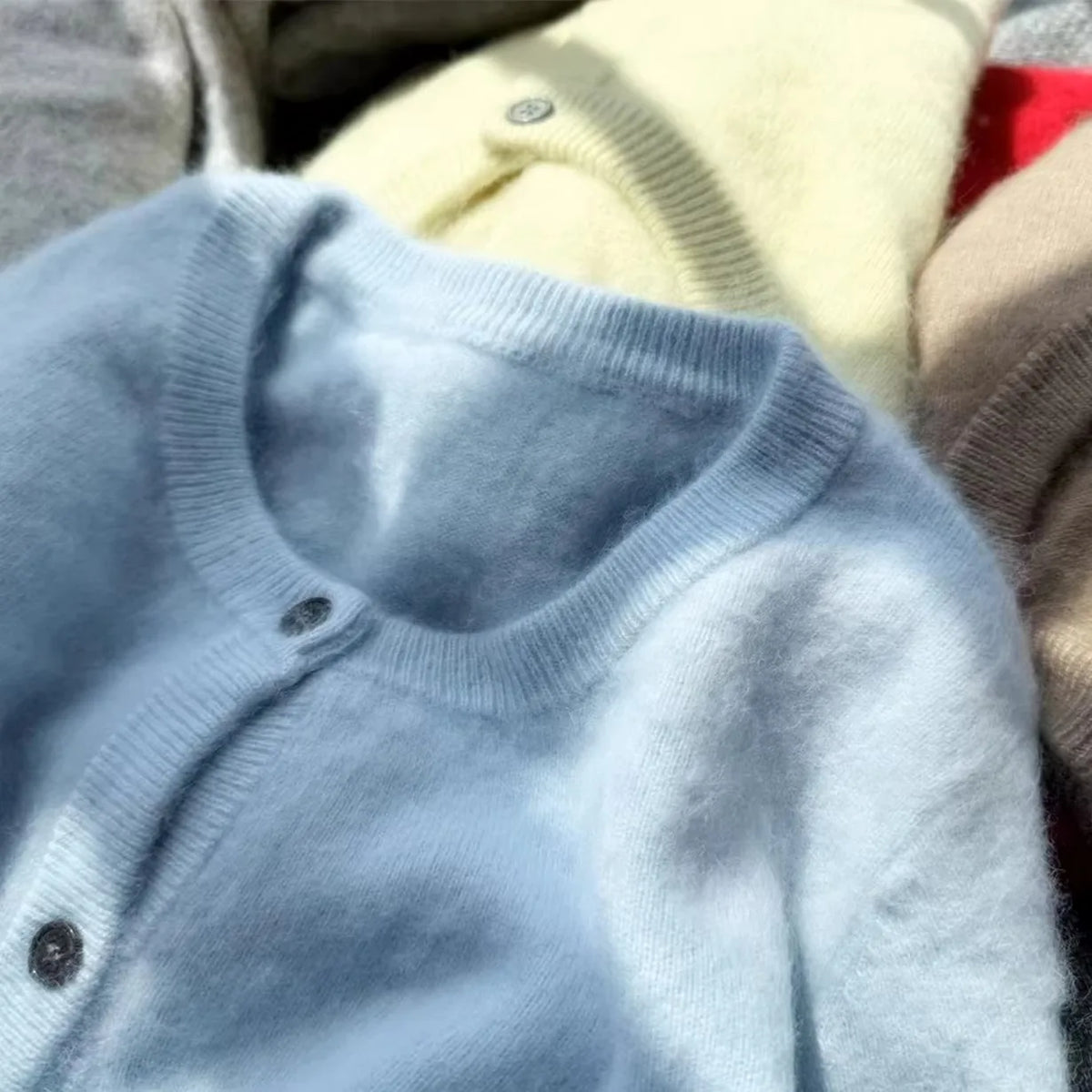 Knitted Wool Knit Cardigan