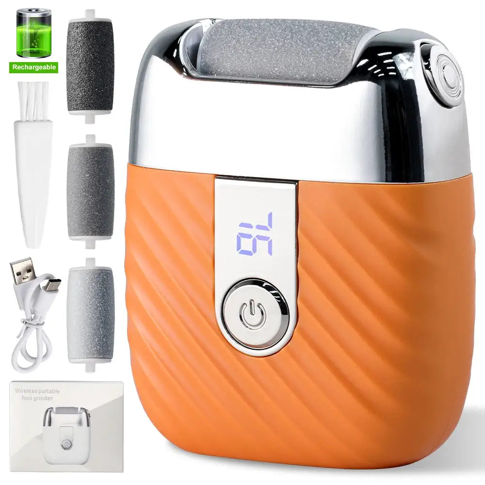 Rechargeable Electric Foot Grinder Dead Skin Remover Calluses Feet Scrubber Electric Foot File Dry Dead Cracked Foot Care Repair