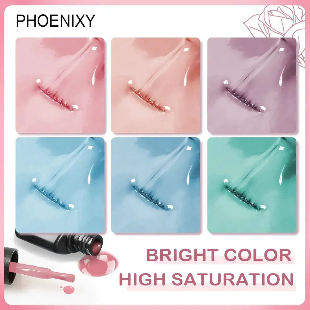 Phoenixy 38 Piece 8ml Gel Nail Polish Set Spring Summer