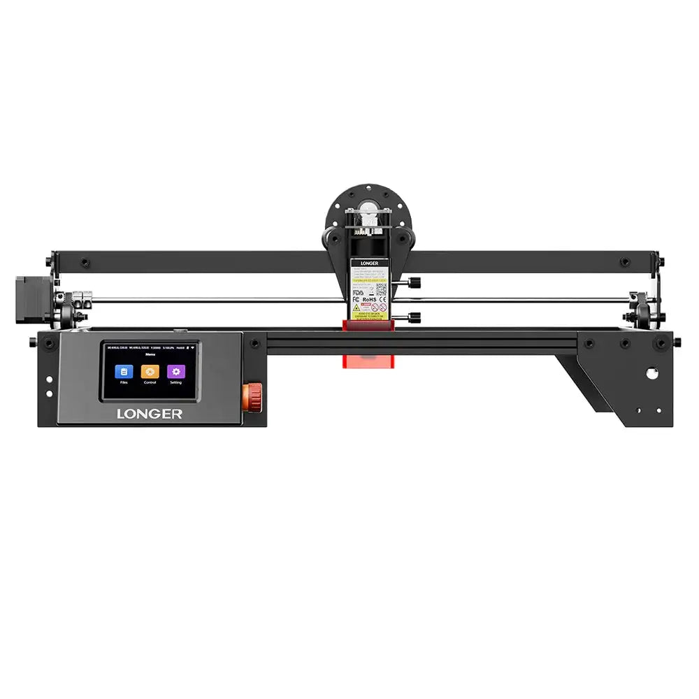 LONGER RAY5 5-5.5W Laser Engraver with 3.5" Touchscreen, Offline Carving, 0.08×0.08mm Ultra-Fine Laser Spot, ESP32 32-Bit Chipset, WiFi/App Control, Safety Protection, LightBurn Compatible CNC Laser Cutter