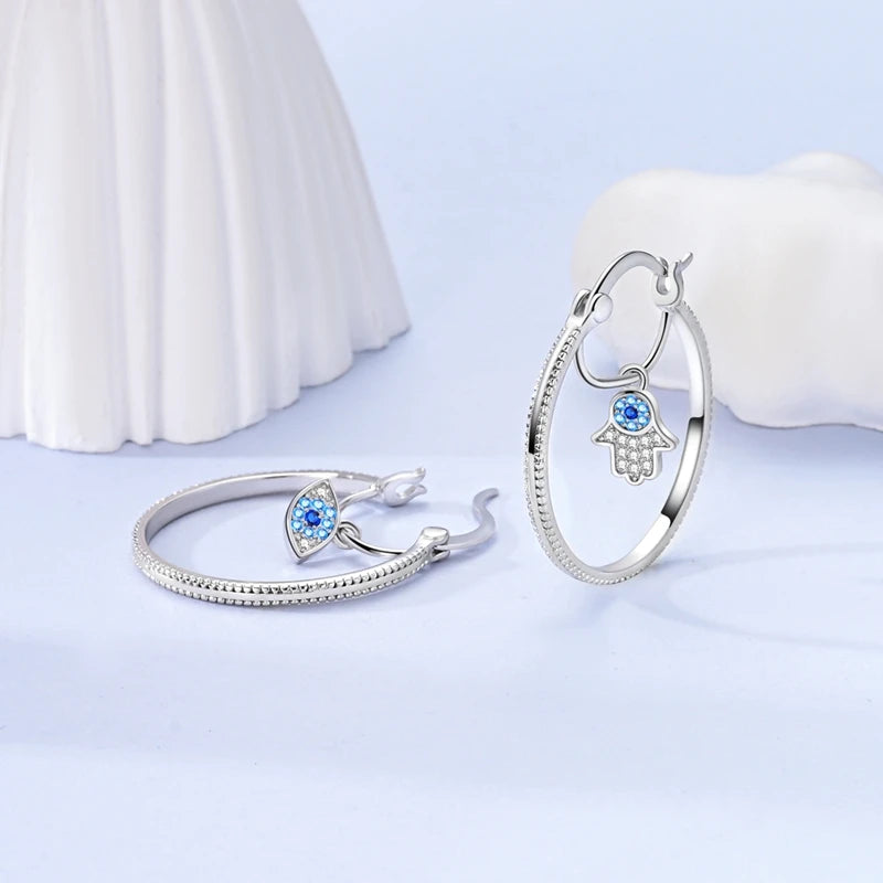 Mula Sterling Silver Hoops Earrings