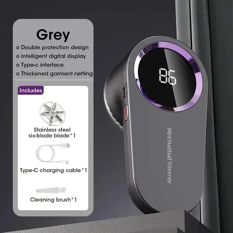 Portable Electric Lint Remover With LED Display 3 Levels