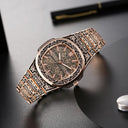 Vintage Floral Carved Men's Quartz Watch Sophisticated Timepiece