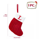 Personalized Snowflake Knit Christmas Stocking Joyful Decor