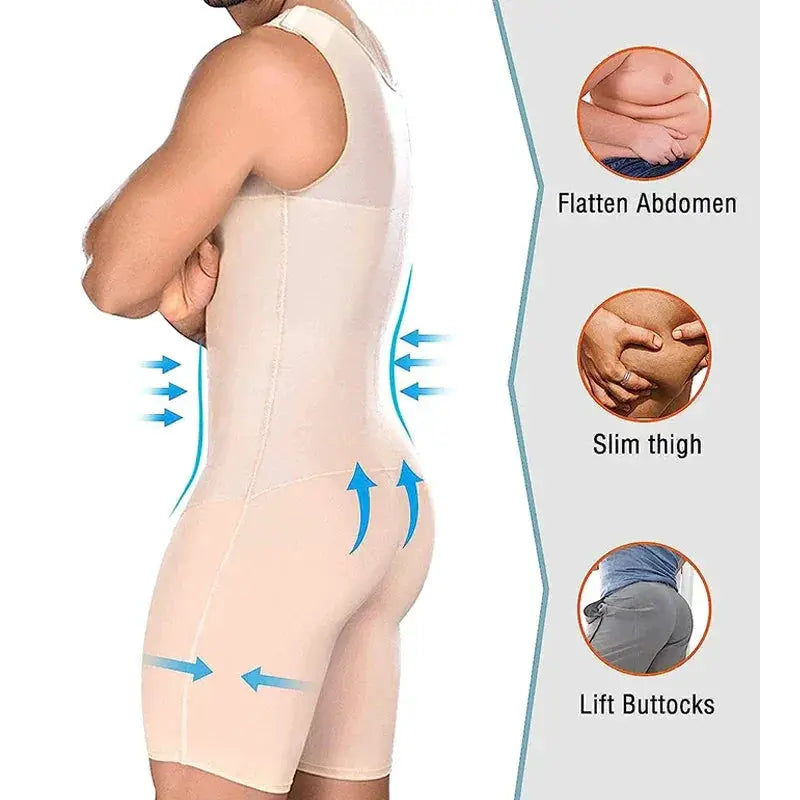 Mens Slimming Bodysuit For Tummy Control And Weight Loss
