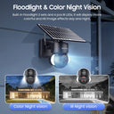 SHIWOJIA 6MP Solar Camera 4G Sim Card Outdoor 12X Zoom
