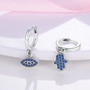 Silver Plated Cubic Zircon Geometric