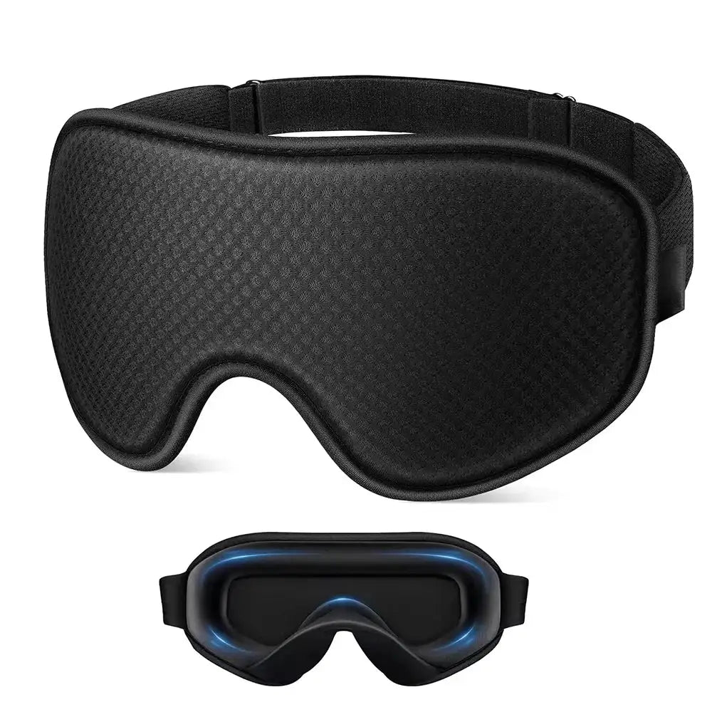 Sleep Mask Blackout Eye Mask for Sleep - 3D Breathable Soft Comfortable Eye Mask for Sleeping - Adjustable Strap Unisex