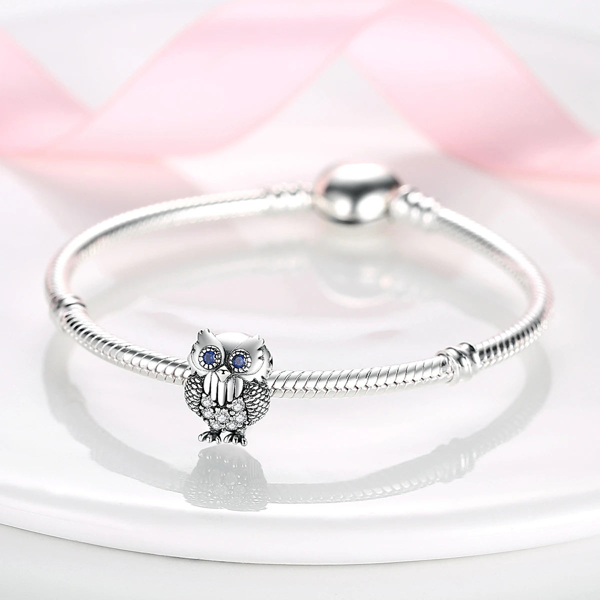 Elephant Charm Silver Plated Animal