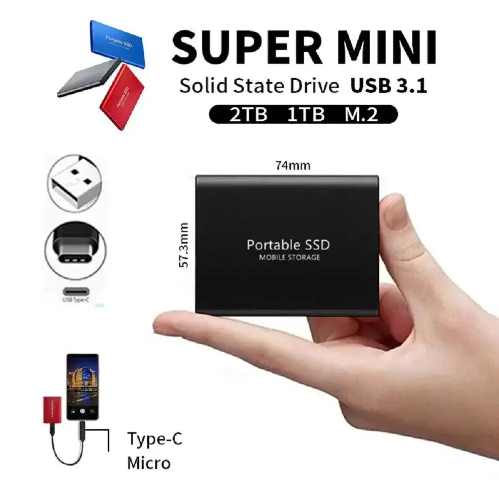 Expandable Portable SSD Drive Fast Secure Storage Solution