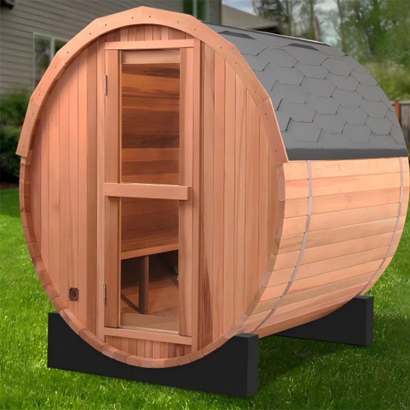 Cedar Glass Sauna Room
