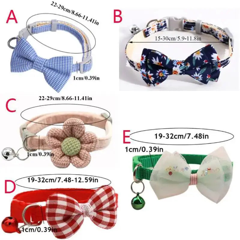 Plaid Print Dog Bow Tie Festive Holiday Accessory For Pets