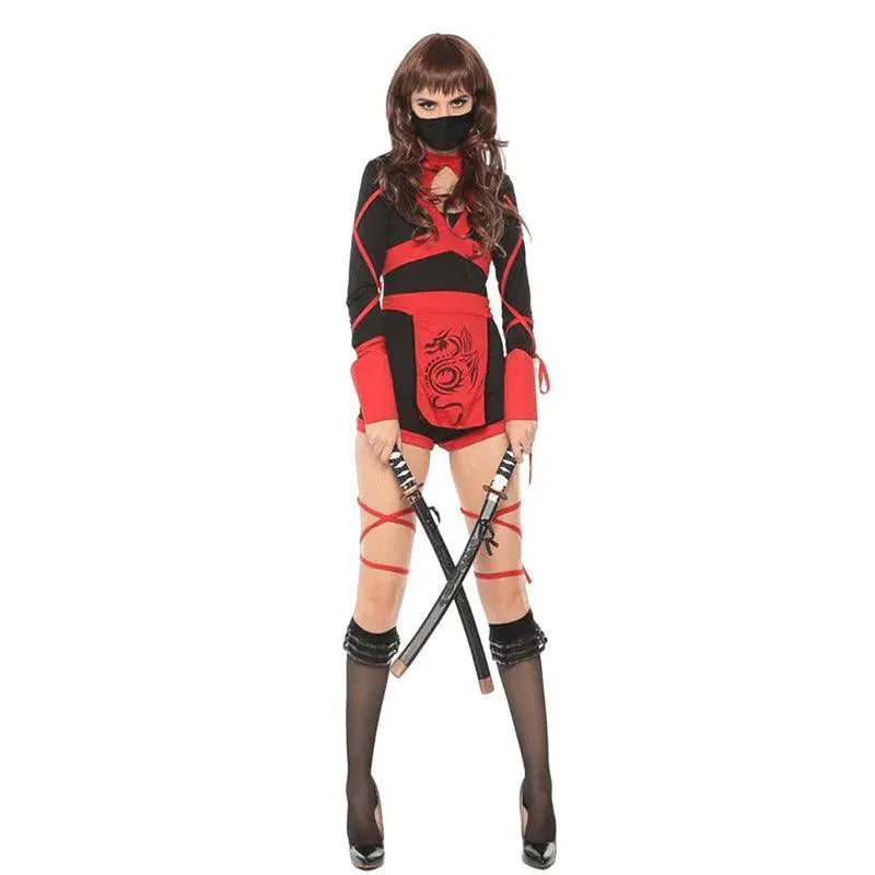 Anime Dragon Ninja Warrior Costume Jumpsuit For Cosplay