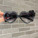 Cute Heart-Shaped Kids Sunglasses with UV Protection Glasses