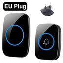 EU Plug Wireless Doorbell 300M Range Waterproof 433MHz