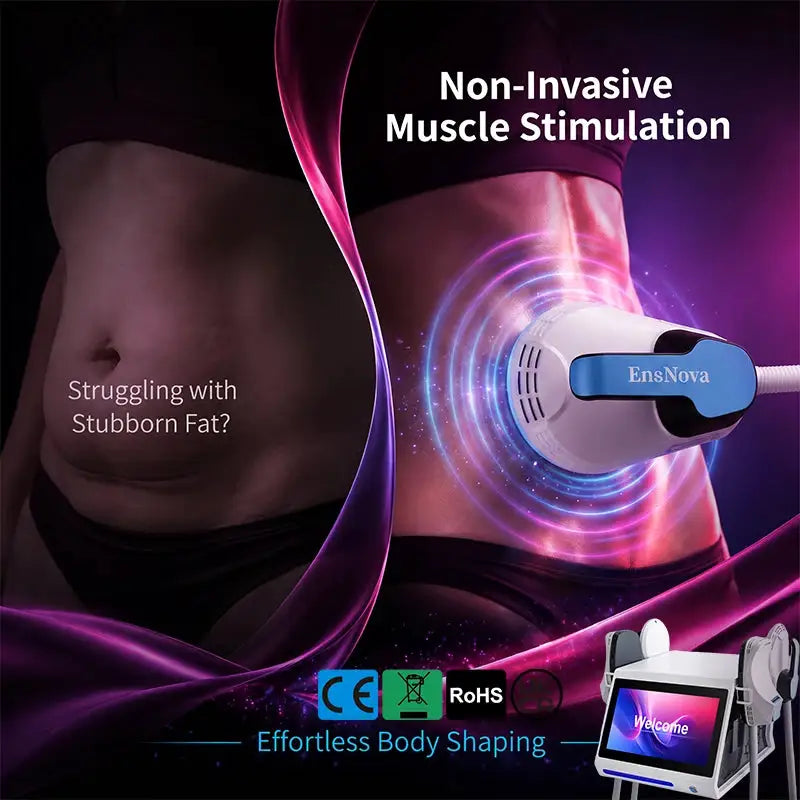 EMSnova 2026 Build Muscle 6500W RF Body Machine Ultra Fat Burning Hi-ems EMS Muscle Stimulation Slimming Portable Device