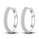Silver Plated Hoop Earring Pendientes