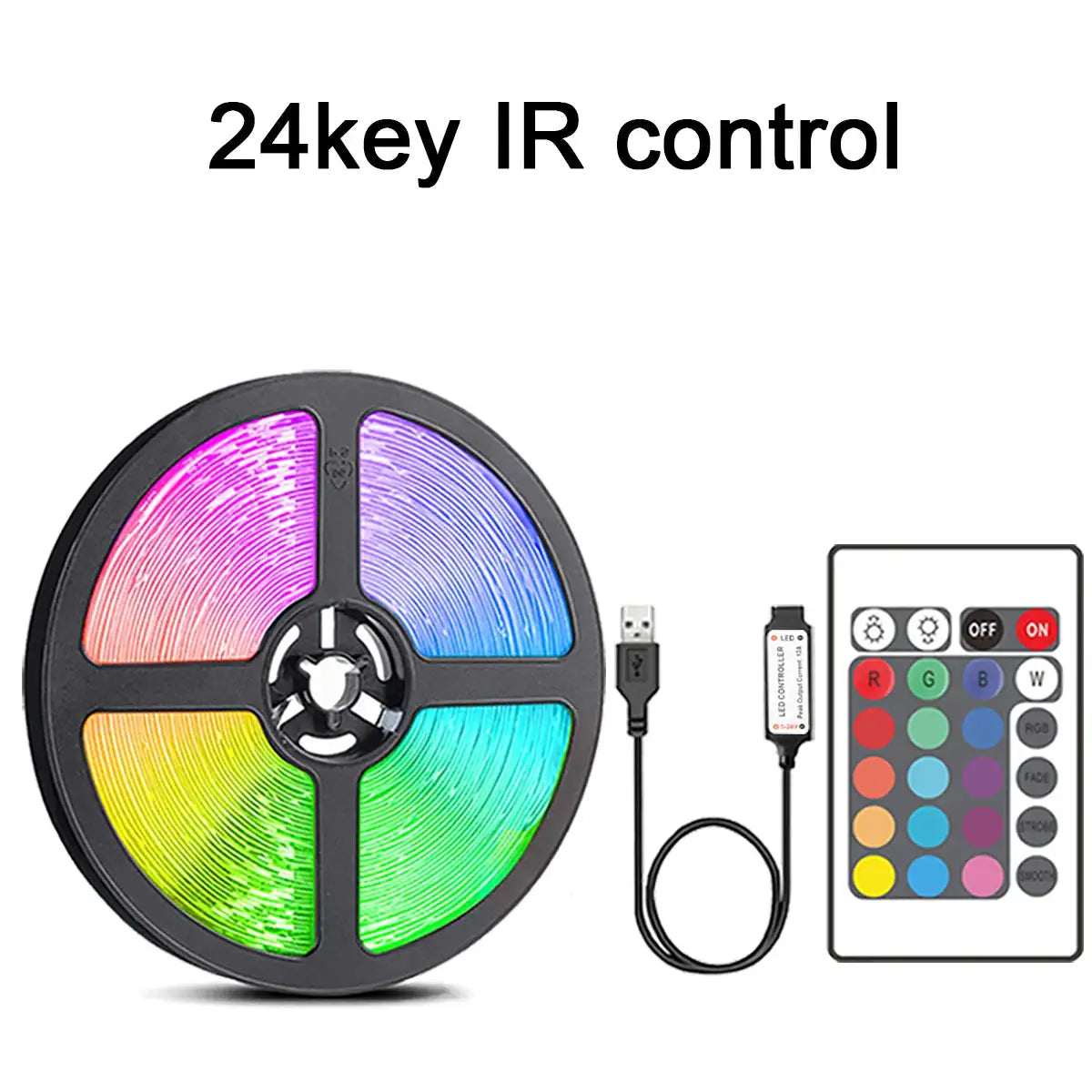 Led Strip Lights with Key Remote Control RGB Tape Led Wall — product view 8