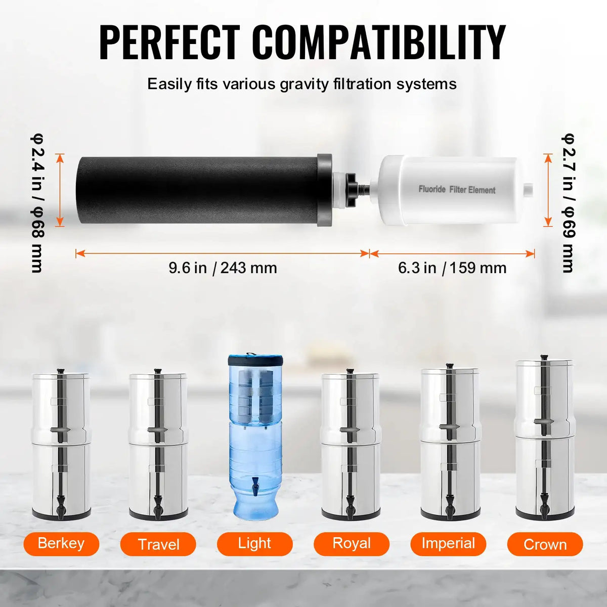 SucceBuy Water Filters Replacement Purification Elements — product view 6