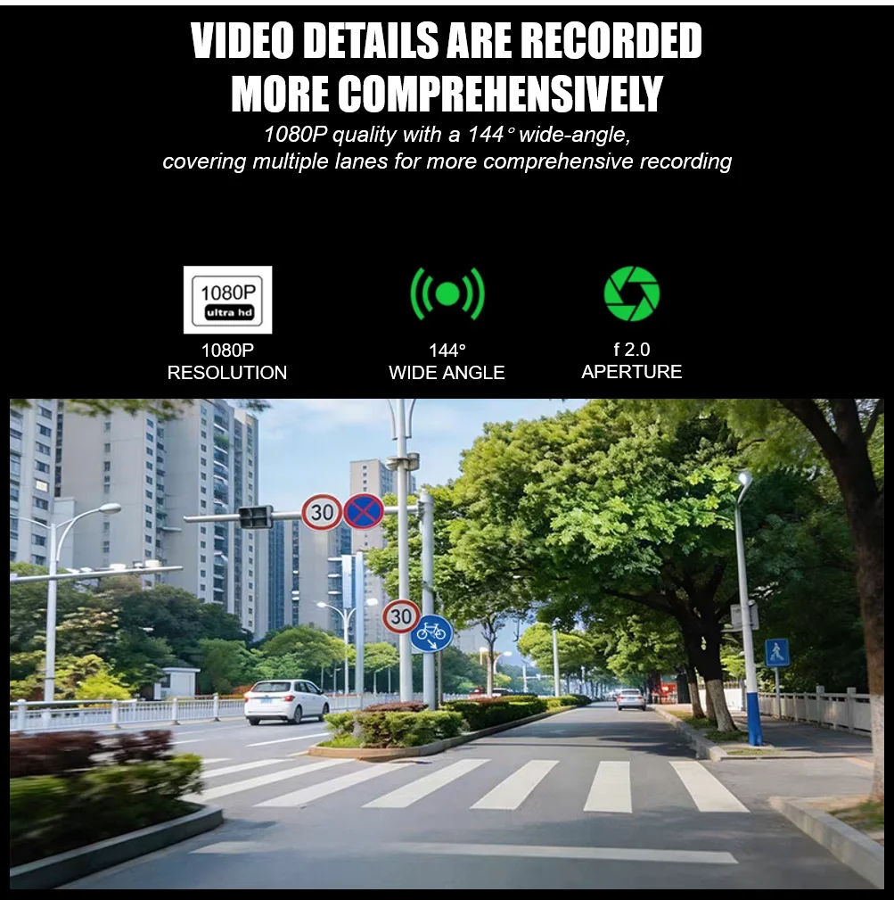 1080P Motorcycle Driving Dash Camera