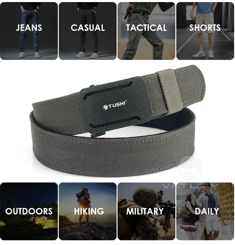 Durable Military Belt for Men with Gear — product view 14