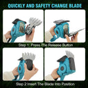 Cordless Electric Hedge Trimmer Handheld Grass Cutter & Lawn