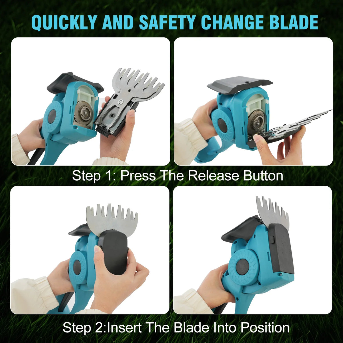 Cordless Electric Hedge Trimmer Handheld Grass Cutter & Lawn — product view 8