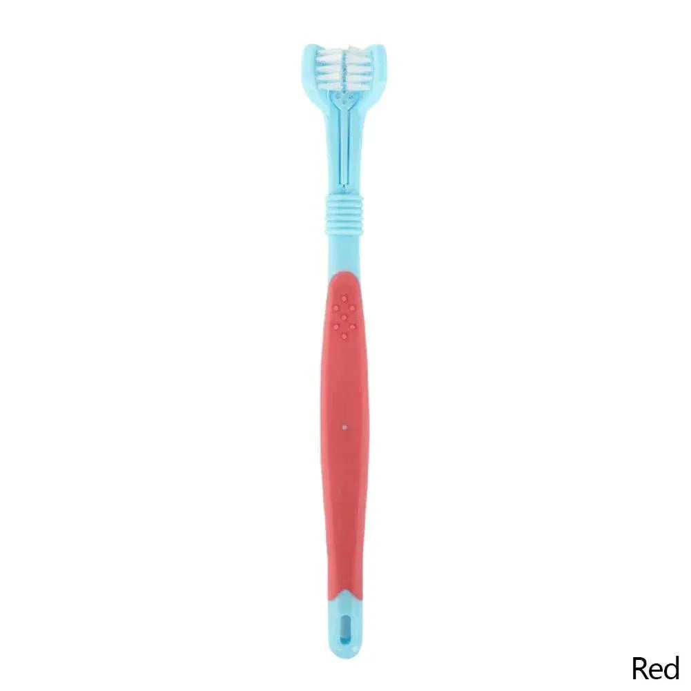 Three-Head Pet Toothbrush for Dog Teeth — product view