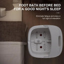 New Arrival Foldable Electric Foot Spa Tub Heating Bubble Roller Massage Household Portable Foot Bath Massager