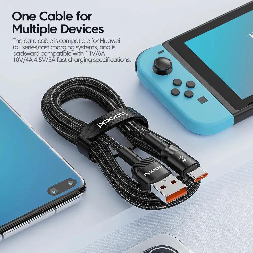 Toocki Fast Charging Cable With High Speed Data Transfer
