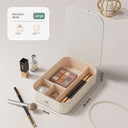 Travel Bag Mirror Portable Desktop Cosmetic Mirror Light