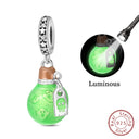 Halloween Charm Sterling Silver Luminous