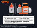 VEVOR 1&2 Stage Vacuum Pump 3.5/5/7CFM AC120V HVAC Tool