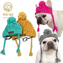 Winter Dog Knitted Hat Warm and Windproof for Stylish Pets