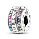 Charm Bead Sterling Silver Pink