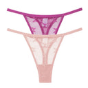 Mesh Elegance Thong Panties Stylish Intimates Set for Women