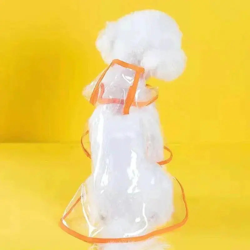 Transparent Dog Raincoat Hooded Waterproof Jacket for Pets