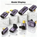 USB C Adapter - 40Gbps Angled Type C Extender