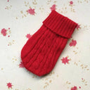Cozy Cotton Pet Knitted Sweater for Winter Warmth Size M