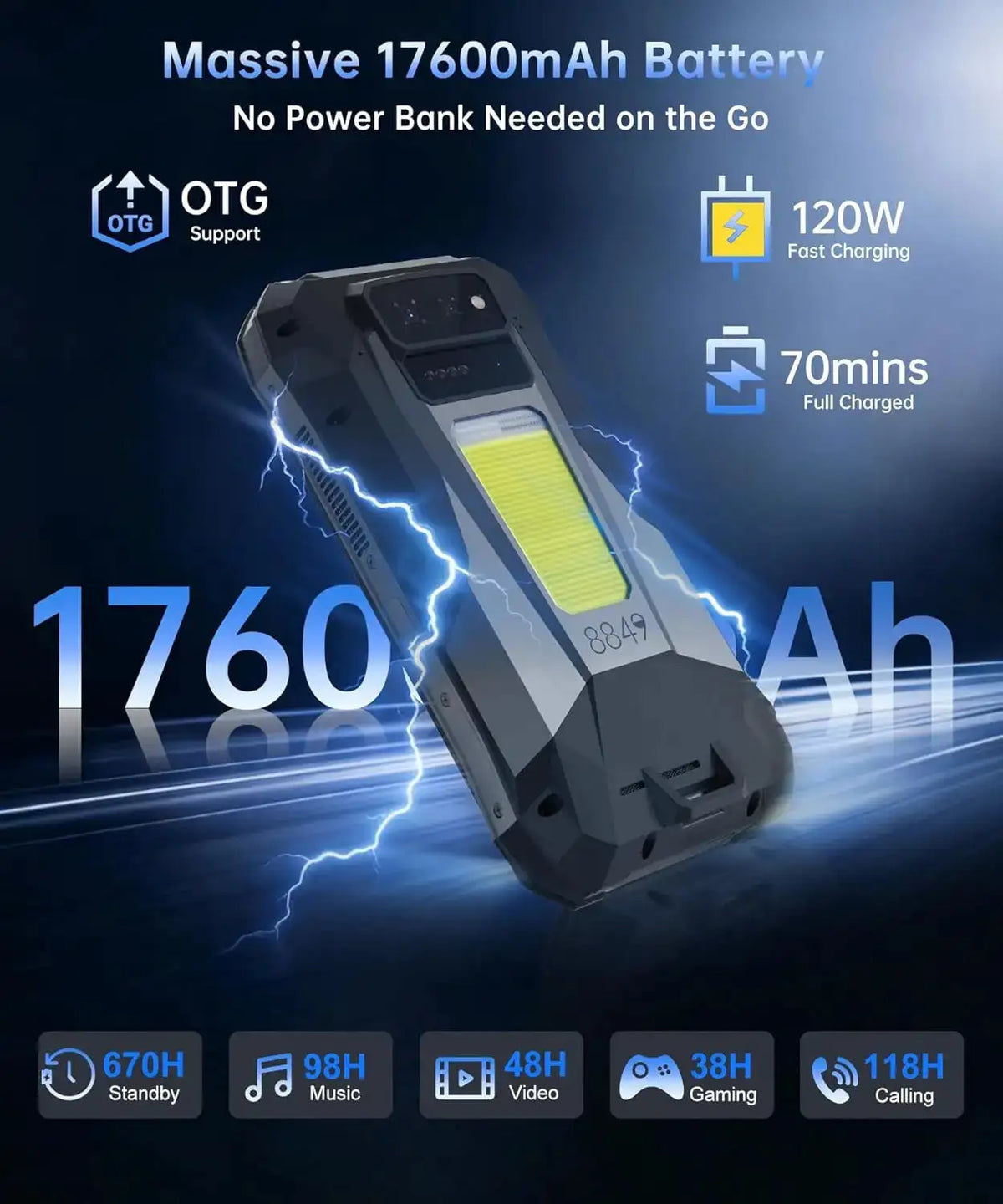 Rugged Android Projector Phone — product view 4